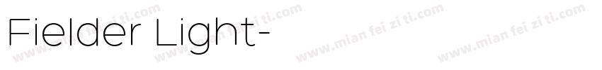 Fielder Light字体转换